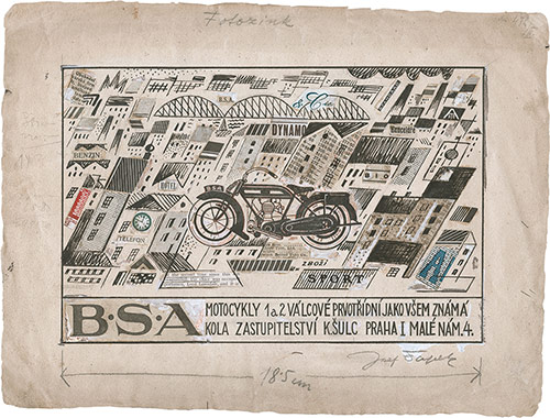 B. S. A. Motocykly (reklama)